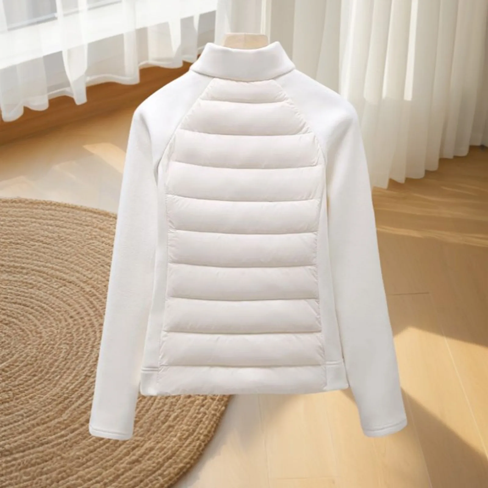 Women Horse Riding Riding Down Jackets Winter Windproof Lightweight Warm Coat White Duck Filling Horse Riding equitation