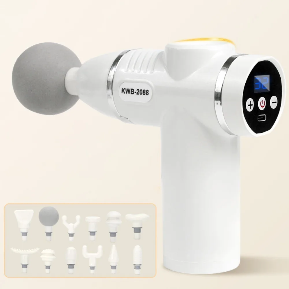 

Горячая новинка: Массажер для фасций с 12 насадками, 32 скорости, мини-массажер для тела с ЖК-дисплеем, массажная машина для расслабления мышц и шеи