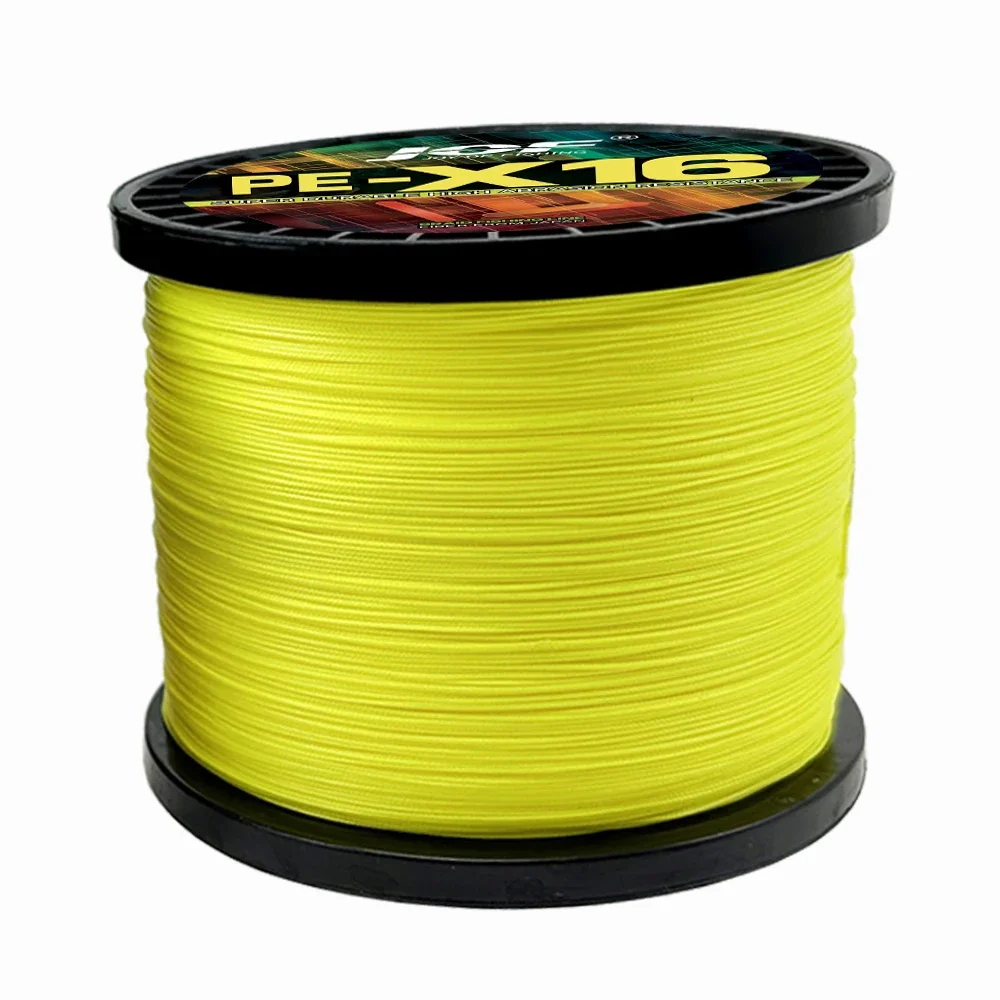 16 Stränge geflochtene Angelschnur X16 superstark 25/40/80/100/125/140/161/200LBS HollowCore 100–1000 m Multifilament 11,3–91 kg – Detail 16