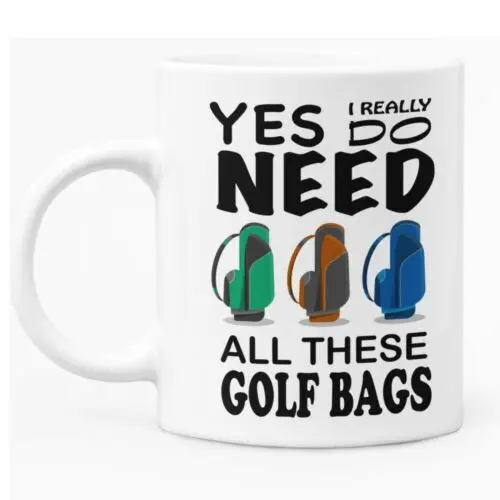 

Funny Mug For Sportsman Golfer 11oz White Ceramic Coffee / Tea Mug Gift