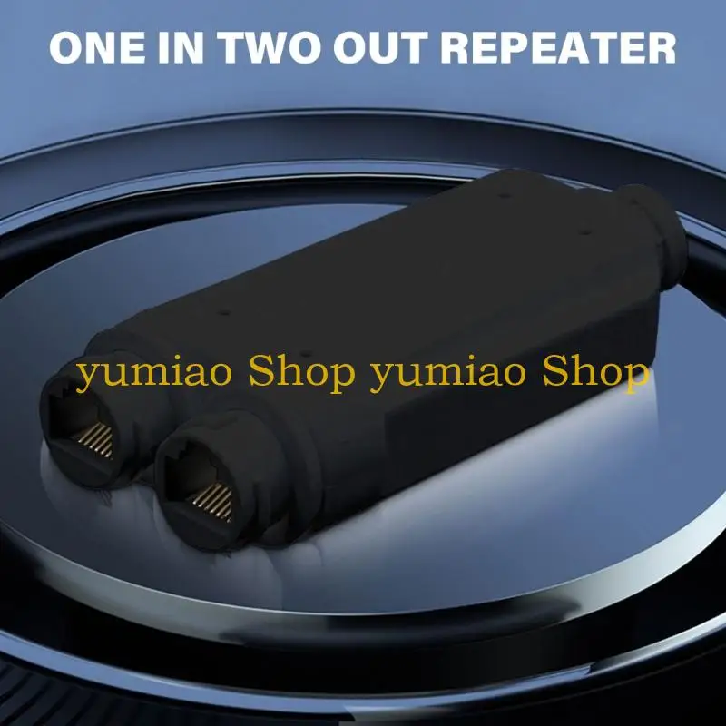 587B 2 Port Waterproof PoE Extender Extension 10/100Mbps Outdoor PoE Repeaters Ethernet PoE Extender Outdoor POE Injectors