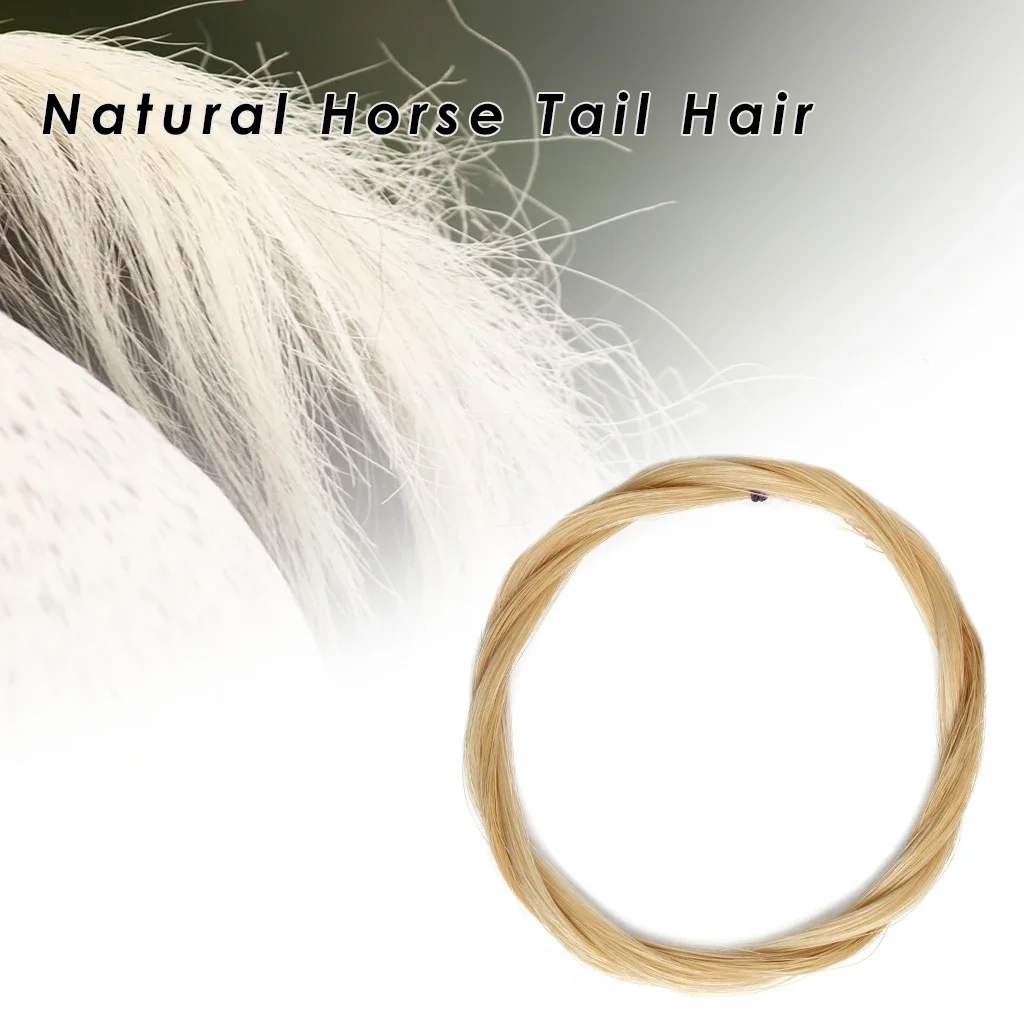 1 Hank Natural Selected Mongolia Horsehair White / Black Horse Tail Hair For Violin Fiddle Family Instrument Bow Maker Luthiers