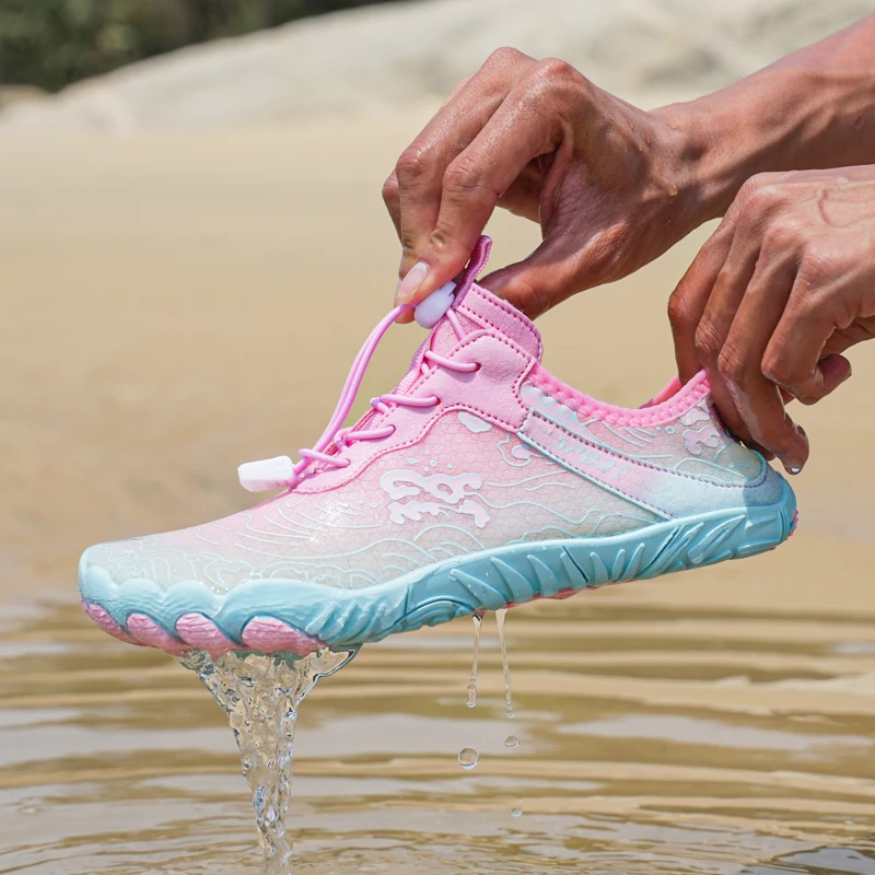 أحذية النساء أكوا المنبع الخوض أحذية رياضية المياه سريعة الجافة الشاطئ حافي القدمين في الهواء الطلق المنبع الخوض الرياضات المائية أحذية السباحة 35-4