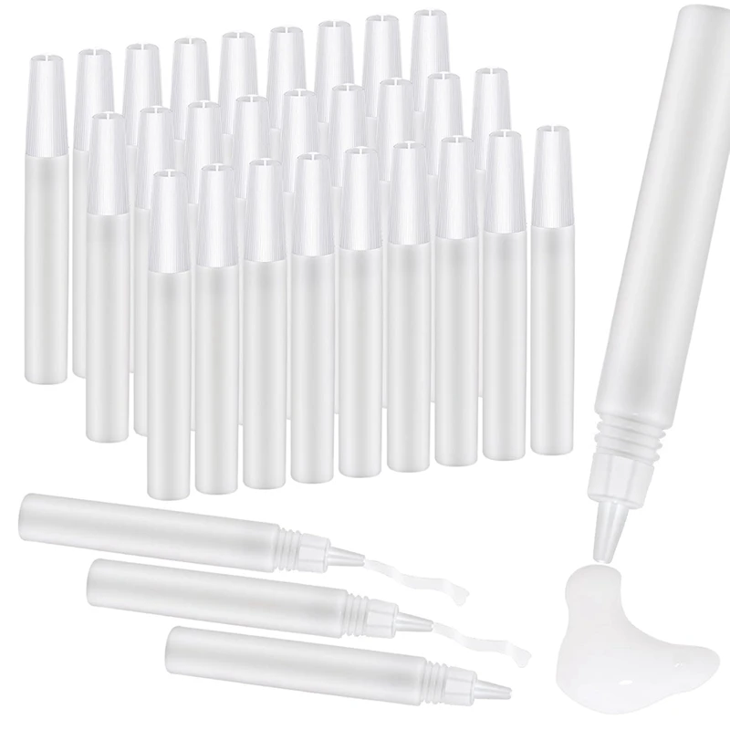 50本アートホワイトグルースティックペン、速乾性粘着性グルーペン正確に適用液体グルーペン教室用品