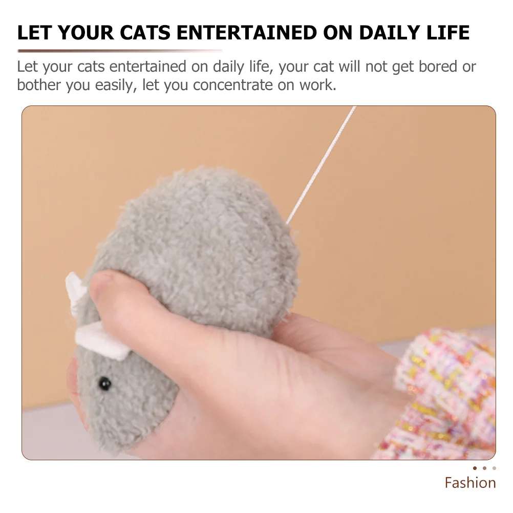 

Wind Up Mouse For Cats Interactive Cat Mice Moving Auto Motion Kitten Chasing Playtime Indoor Activity Exercise Game