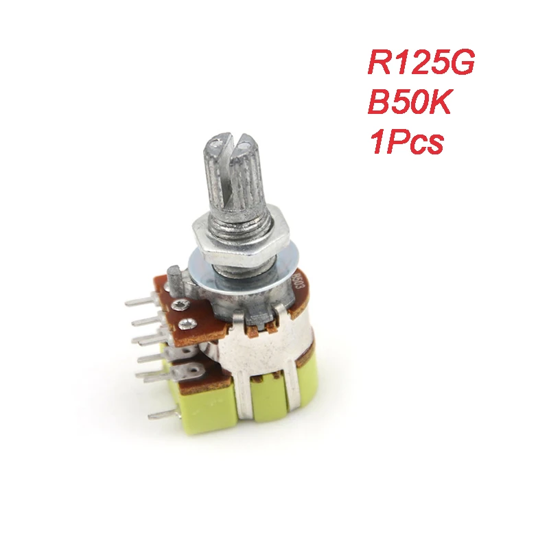 B50K 50K Ohm Dual Linear Taper Volume Control Switches Potentiometer Switch