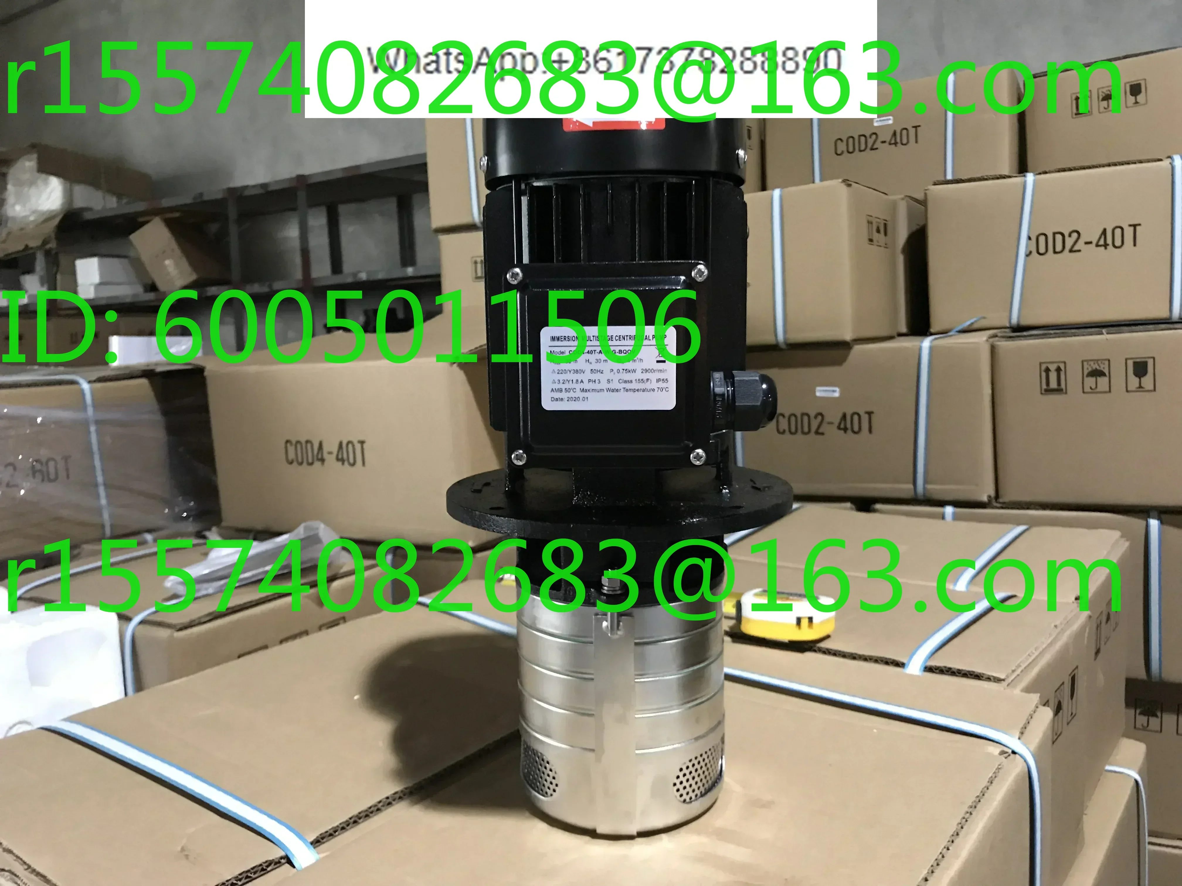 COD1-30T high pressure vertical numerical control machine  immersion multi-stage machine tool machining center cooling pump