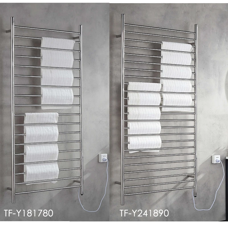 Hotel Waterproof Electric Heating Towel Rail Smart Towel Rack Bathroom Towel Racks