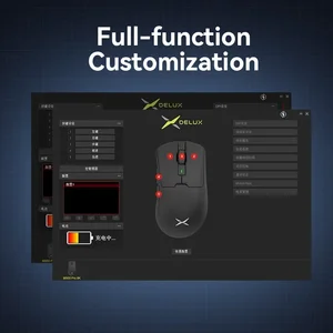 Delux M900Pro Maus für ergonomische drahtlose Spiele 8K Forschungsgebühr Paw3395 63G RGB Großhand -Magnetlast DOCA großer PC -Spieler 12 Hauptverkaufsadapter PL A SMA - №7