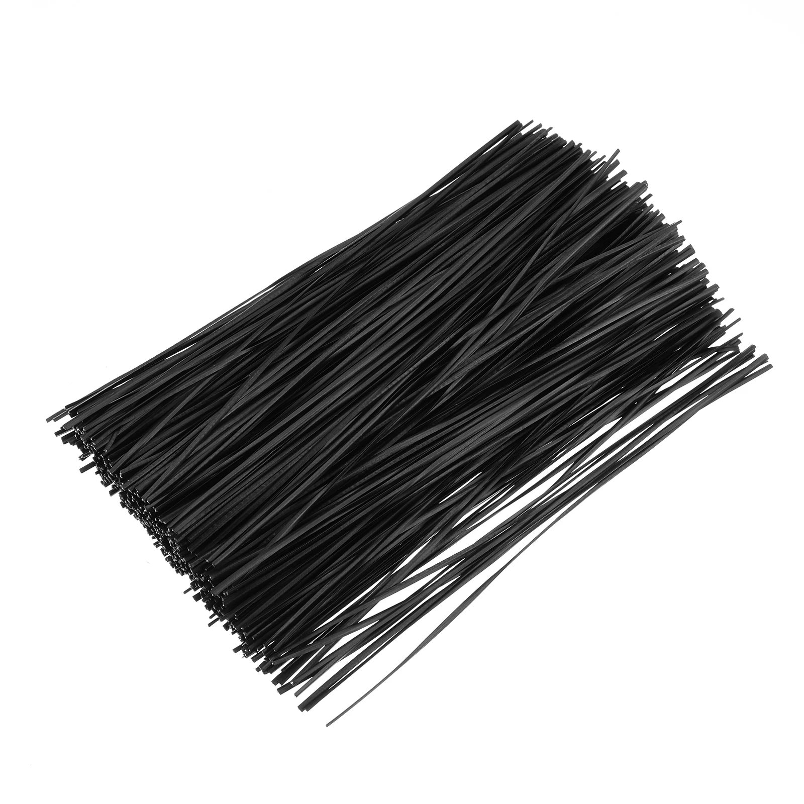 500 قطعة من ربطات الكابلات باللون الأسود مقاس 6 بوصة، ربطات منظم الأسلاك المرنة القابلة لإعادة الاستخدام لسلك طابعة شبكة الطاقة والبستنة #4