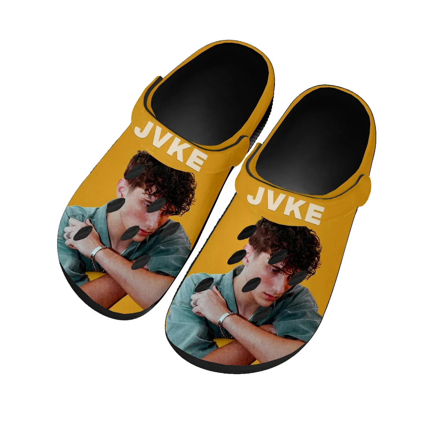 JVKE Popular Singer Pop Music Home Clogs Custom Water Shoes Mens Womens Teenager Shoe Garden Clog Breathable Beach Hole Slippers