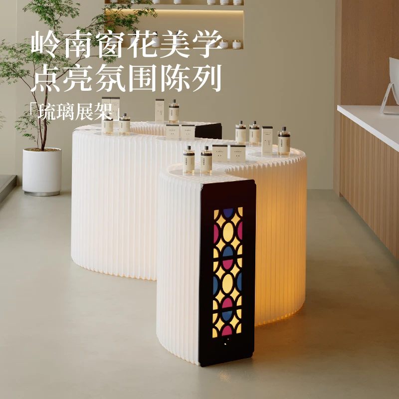 

Display cabinet Nakajima display stand rack Beauty salon Exhibition product samples Glass cabinet can be customi