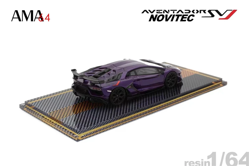 AMA64 1:64 Lambo Aventador SVJ LP770-4 Novitec Version Resin Model Car