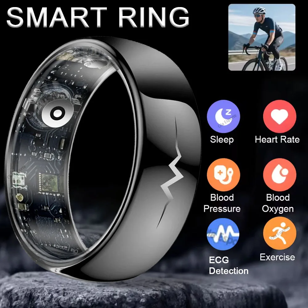 

Smart Health Rings ECG Heart Rate Blood Oxygen Sleep Monitoring Ring Party Activities Fitness Gift for Friends Family Colleagues