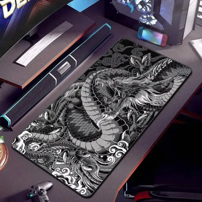 

Waterproof Non-slip Chinese Dragon Large Desk Pad for Keyboard & Mouse Gaming