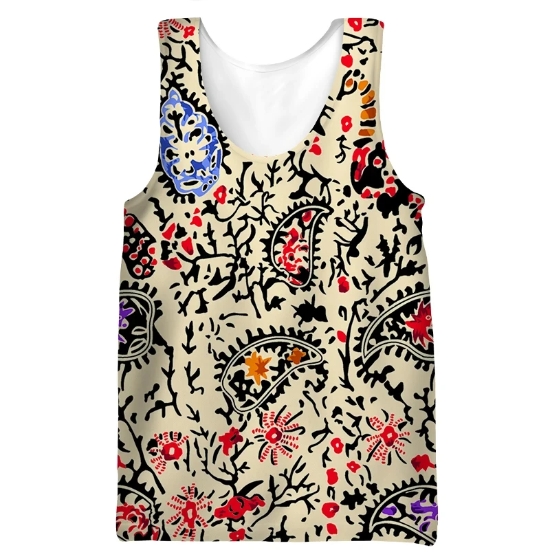 

Tank Top Casual Vest Oversized Harajuku Graffiti 3D Print Men's Sleeveless Vest Fashion Tops Summer Streetwear Male Clothing 4XL