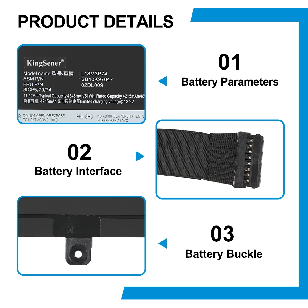 Batteria New Net L18C3P71 Per Lenovo ThinkPad T490, T495 E P43s – 11.55V 4350mAh 50Wh, Compatibilità Garantita, Manuale In Italiano