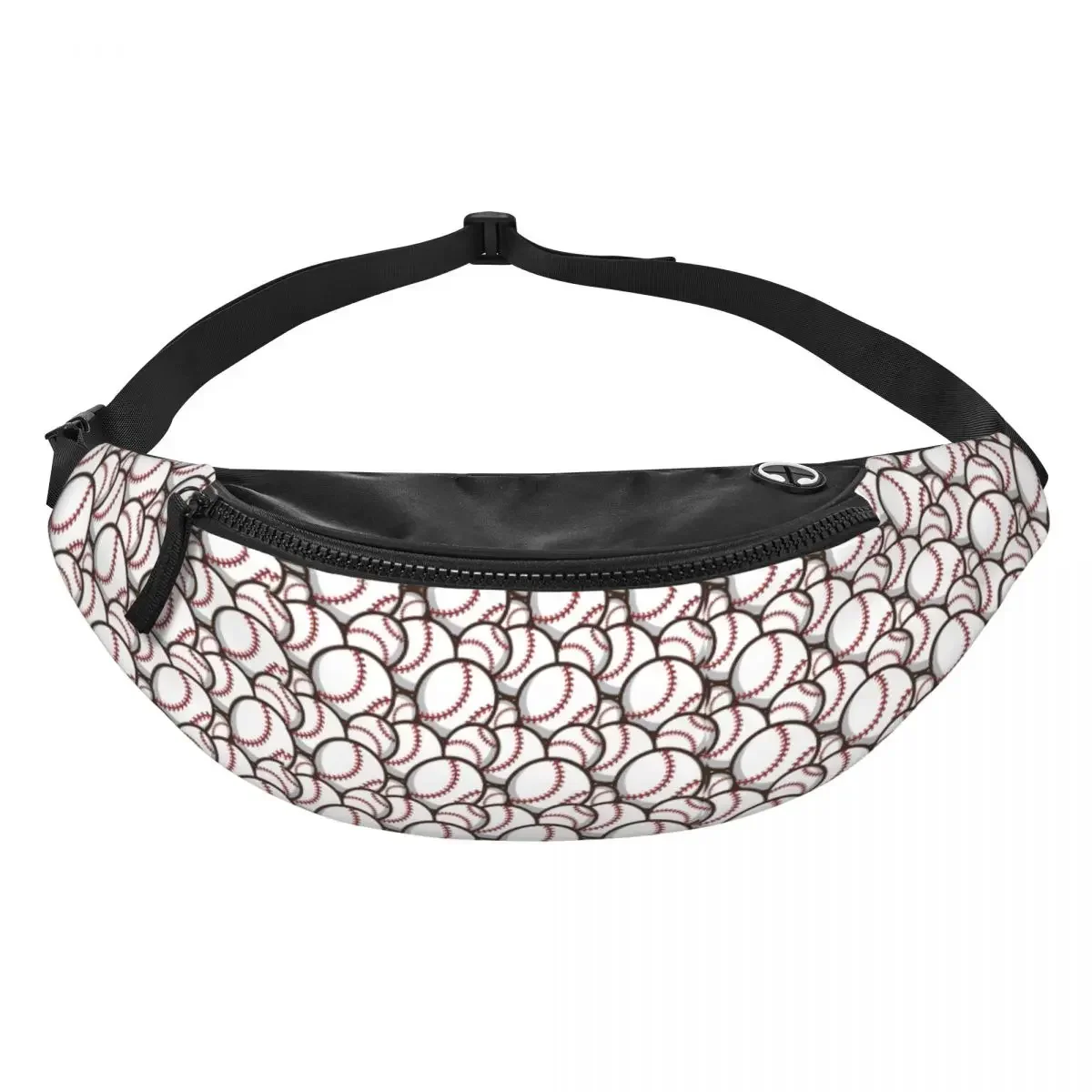 Cool Baseball Softball Ball Sport Pattern Fanny Pack Women Men Crossbody Waist Bag for Hiking Phone Money Pouch