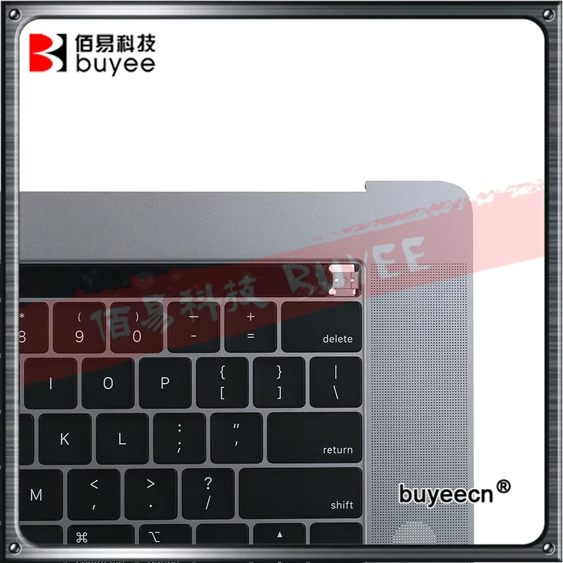 Imagem -03 - Original A1990 Topcase Eua Reino Unido Francês Espanhol Alemão Teclado para Macbook Pro 15 A1990 Apoio para as Mãos com Trackpad Touchbar Cinza Silve