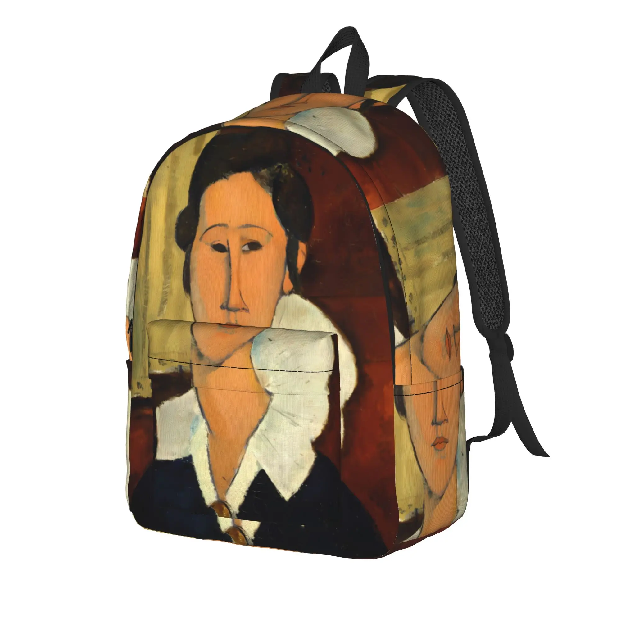 Amadeo Modigliani Print Backpack Youth  Lightweight Backpacks Polyester Leisure High School Bags College Custom Rucksack
