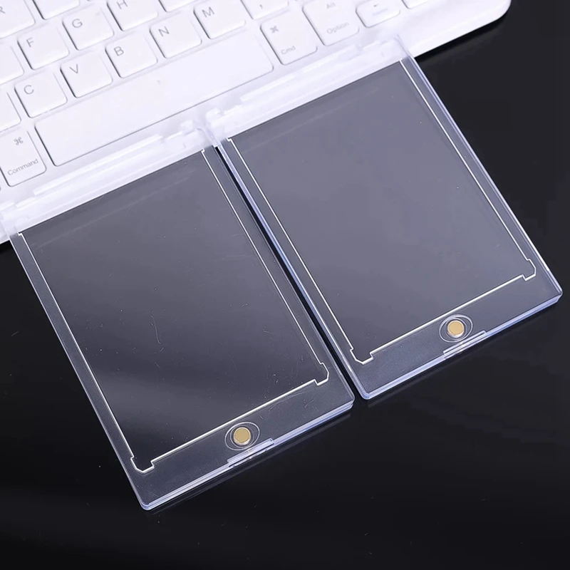 10Pcs 35PT Hard Magnetic Card Holder For Idol Photo Cards Protector Sports Trading Card Toploaders Display Case