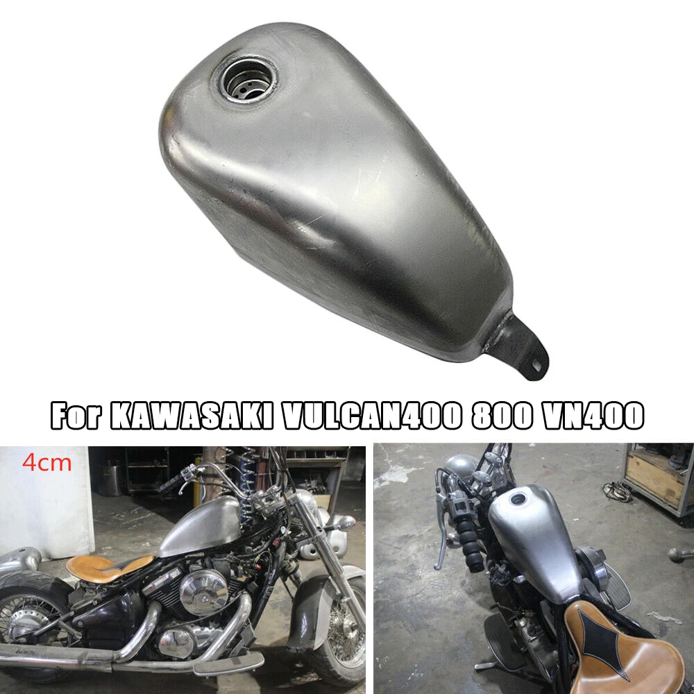 

9L Petrol Gas Fuel Tank For KAWASAKI VULCAN400 800 (VN400) 4CM Depth Motorcycle Handmade Gasoline Motorbike Elding Oil Fuel Can