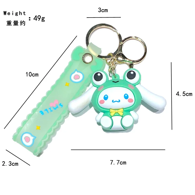 LLavero de la serie Sanrio, bonito colgante con diseño de melodía de Cinnamoroll, Hello Kitty, Kuromi, accesorios para bolsos de moda, Kawaii para niñas