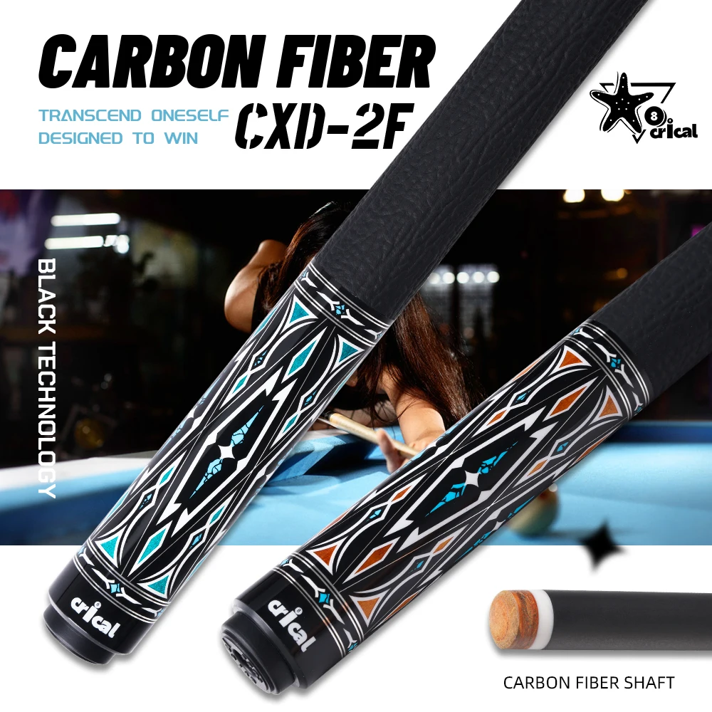 

КРИЧЕСКИЙ кий из углеродного волокна с кожаной ручкой, наконечник 12,5 мм, бильярдный кий с низким отражением для кия для пула