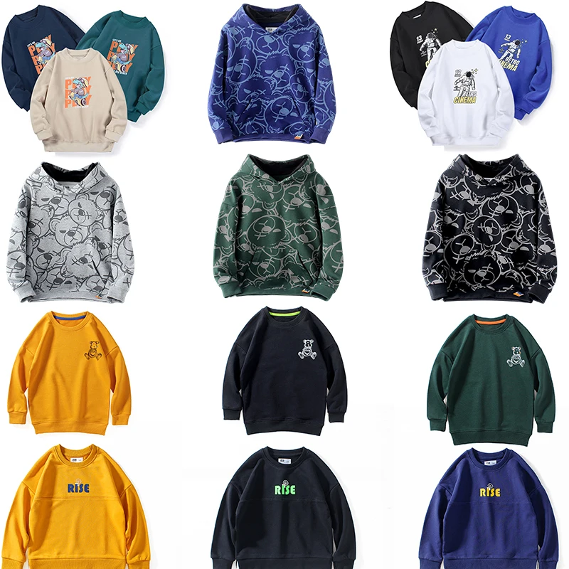 

Children Thicken Hoodie For Toddler Costume Long Sleeve Top Round Collar Pullover Boys Girls Sweatshirt Autumn Winter Clothes