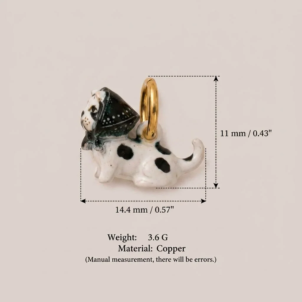 Neue Niedliche Katzen-Serie Anhänger DIY Tropföl-Malerei Kupferbeschichtung 14K Gold Farberhaltend – Detail 5