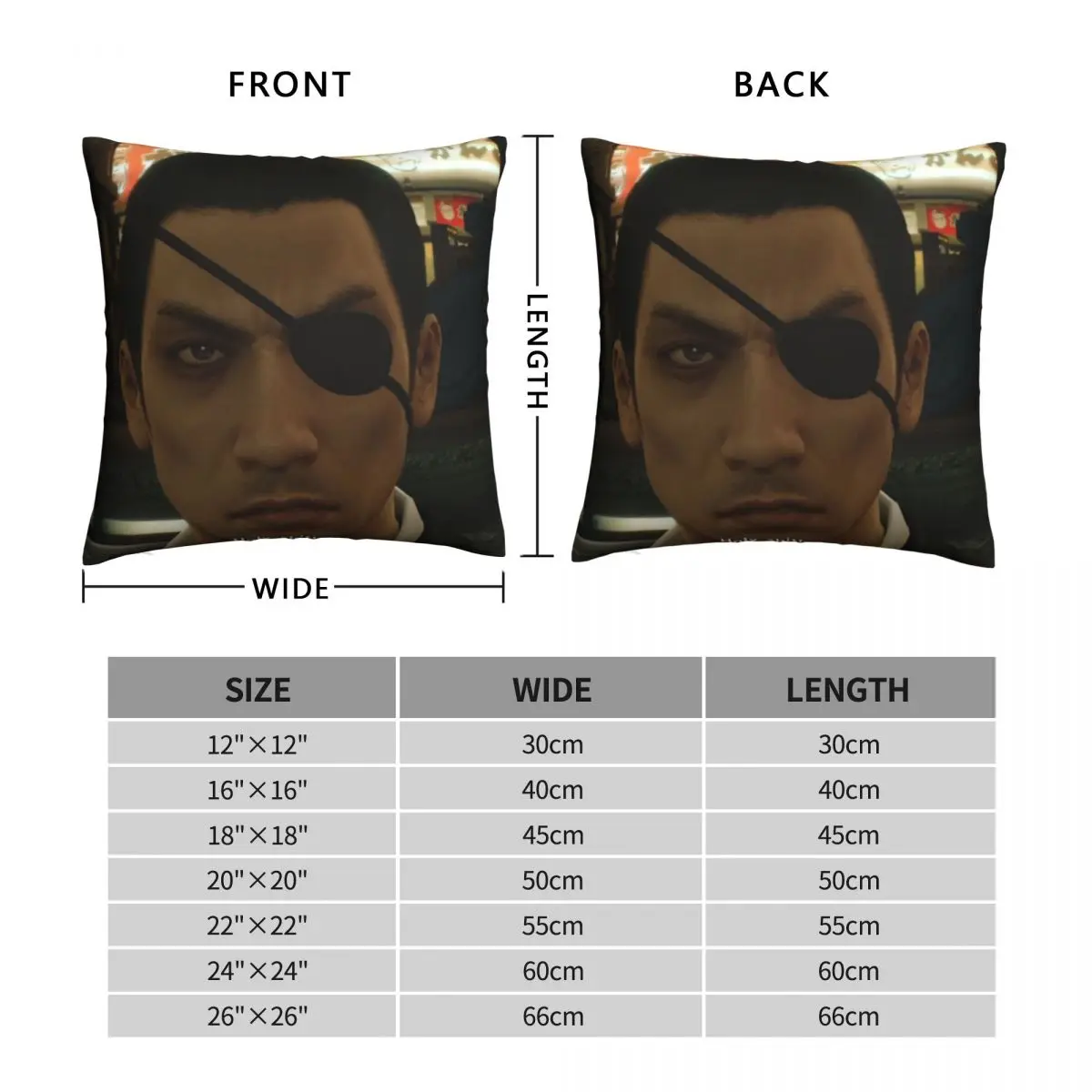 Yakuza Majima Holy Sht Square Pillowcase Polyester Linen Velvet Creative Zip Decor Home Cushion Case