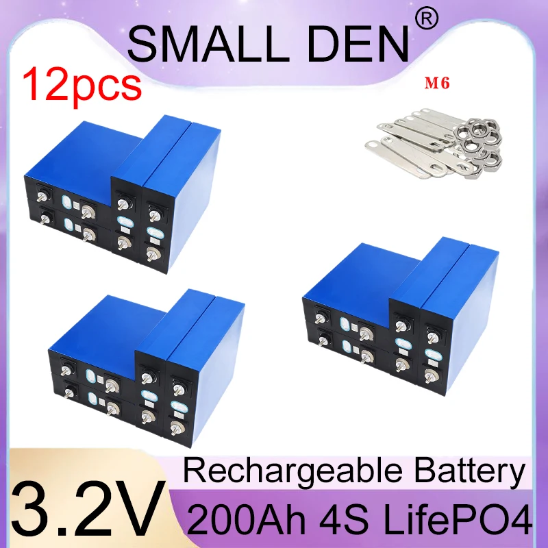 

New 3.2V 200AH lifepo4 battery DIY 48V suitable for marine solar energy storage household batteries