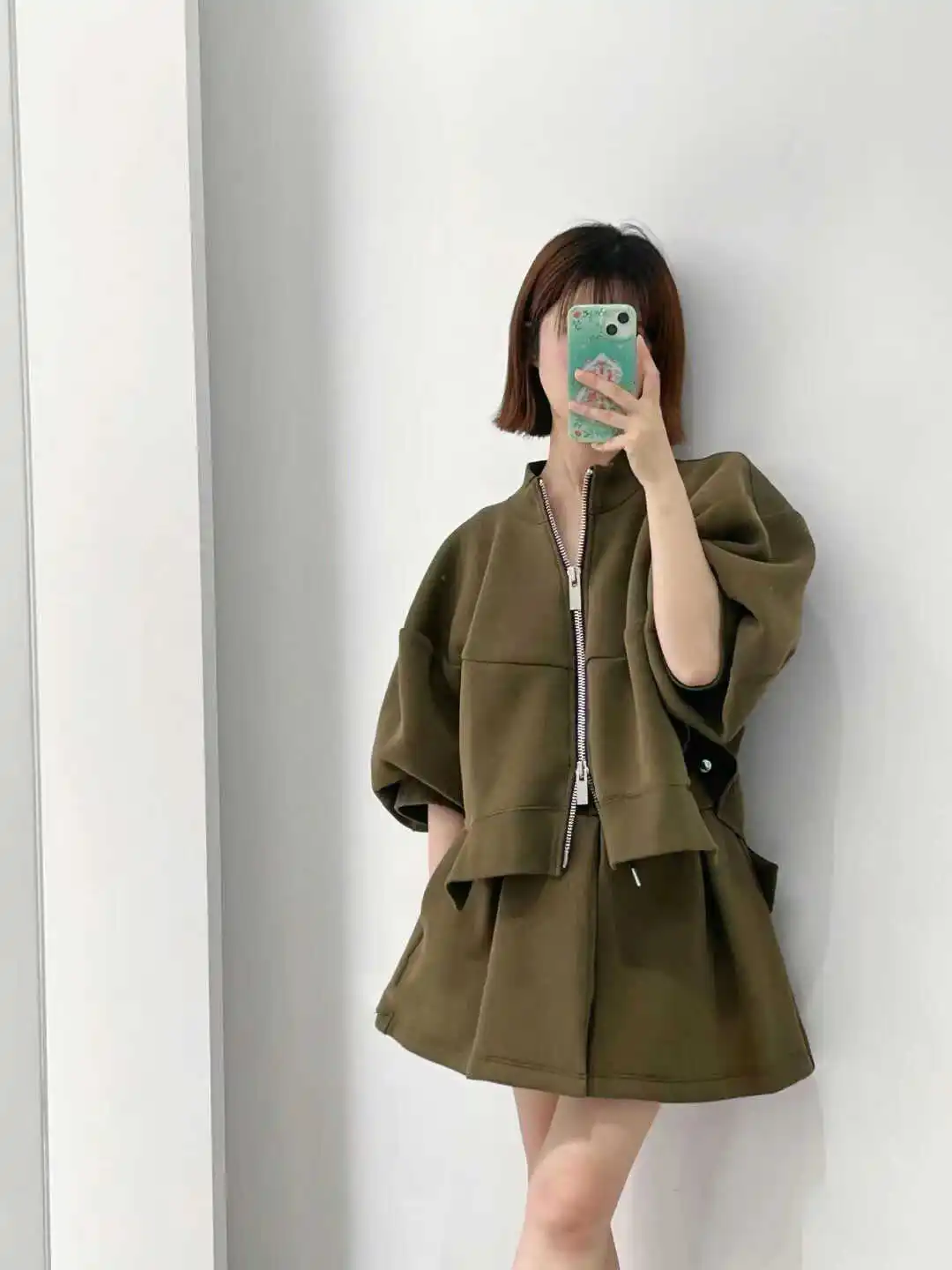 SAC Japanese 26 sweater air layer casual sports style baseball jacket short jacket