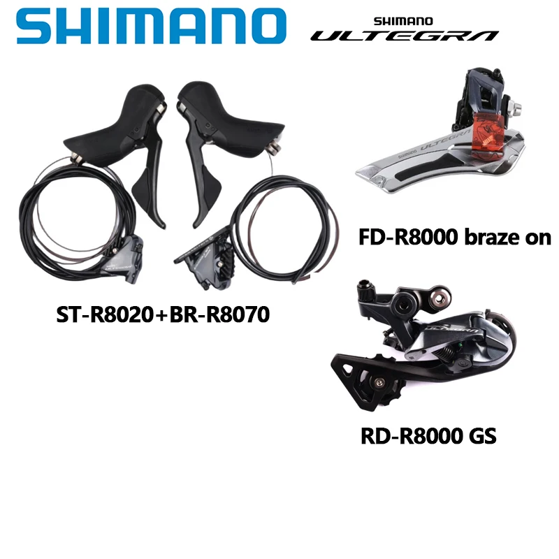 SHIMANO 105 R7020 Ultegra R8020 R9120 Groupset R7070 R8070 Hydraulic Disc Brake For Road Bike Shifter Brake Front Rear Derailleu