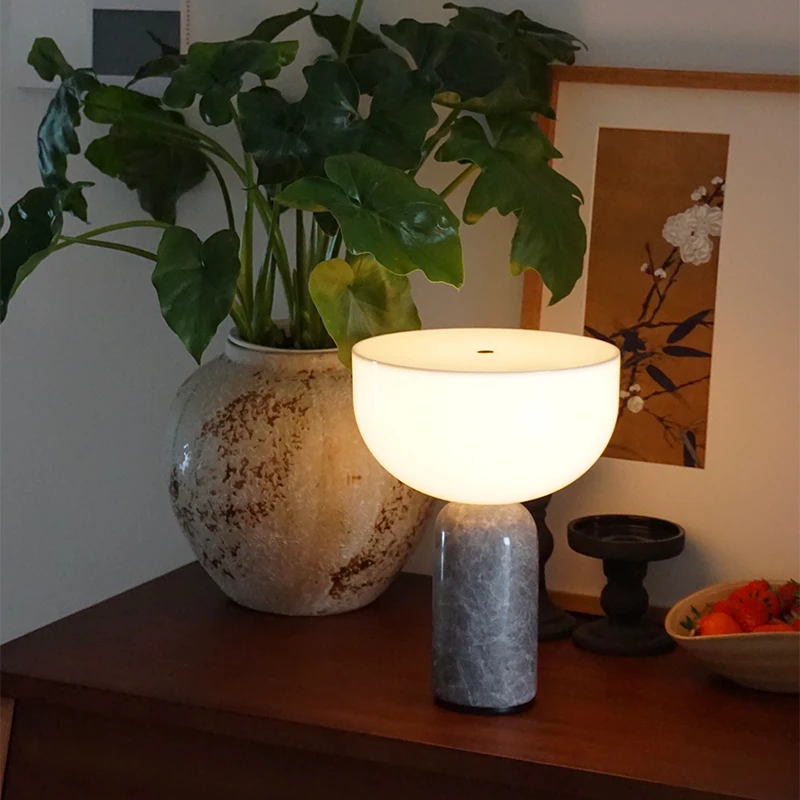 الدنماركية الرخام السرير الجدول مصباح لغرفة النوم الفطر اللمس مصباح مكتب القراءة ضوء مصمم الراقية Luxuriou جو مصباح