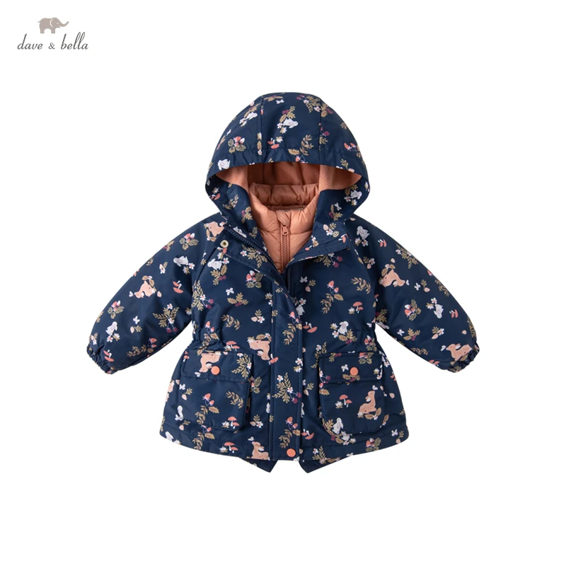 

Dave Bella Kids Baby Boys Girls Down Jacket Coat Winter Baby Boy Girl Jacket Children Two-Piece Set Hooded Coat DB4224136