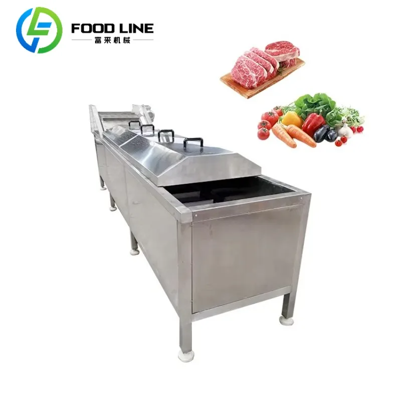 Industrial Commercial Small Mushroom Potato Vegetable mango Tomato Fruit Pepper Soybean Food Blanching Machine French Fries