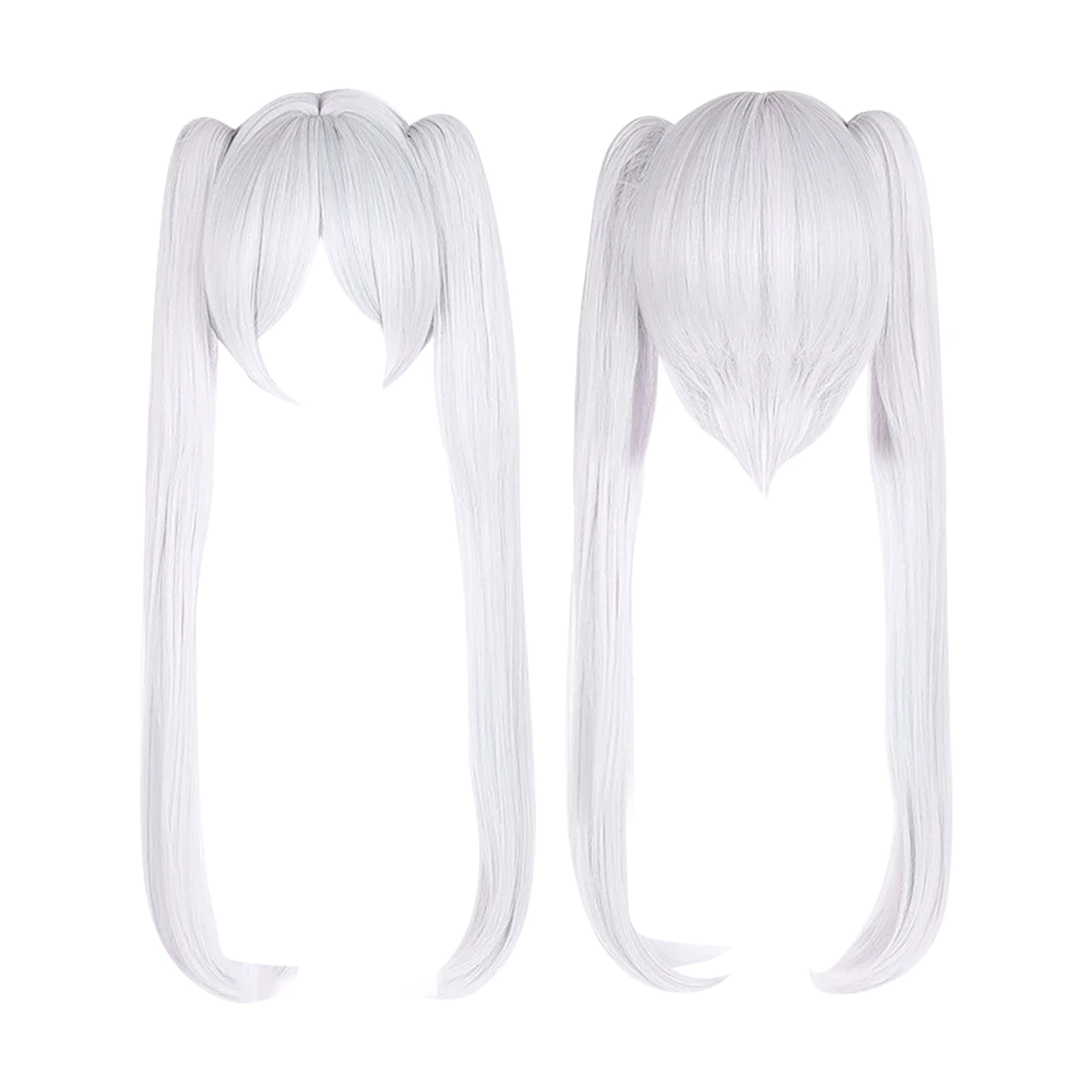 

Frieren Косплей Синтетический Парик Аниме 90 см Длинный Серебристый Белый Двойной Хвост Косплей Парик Аниме Косплей Реквизит Волосы Парики Для Хэллоуина