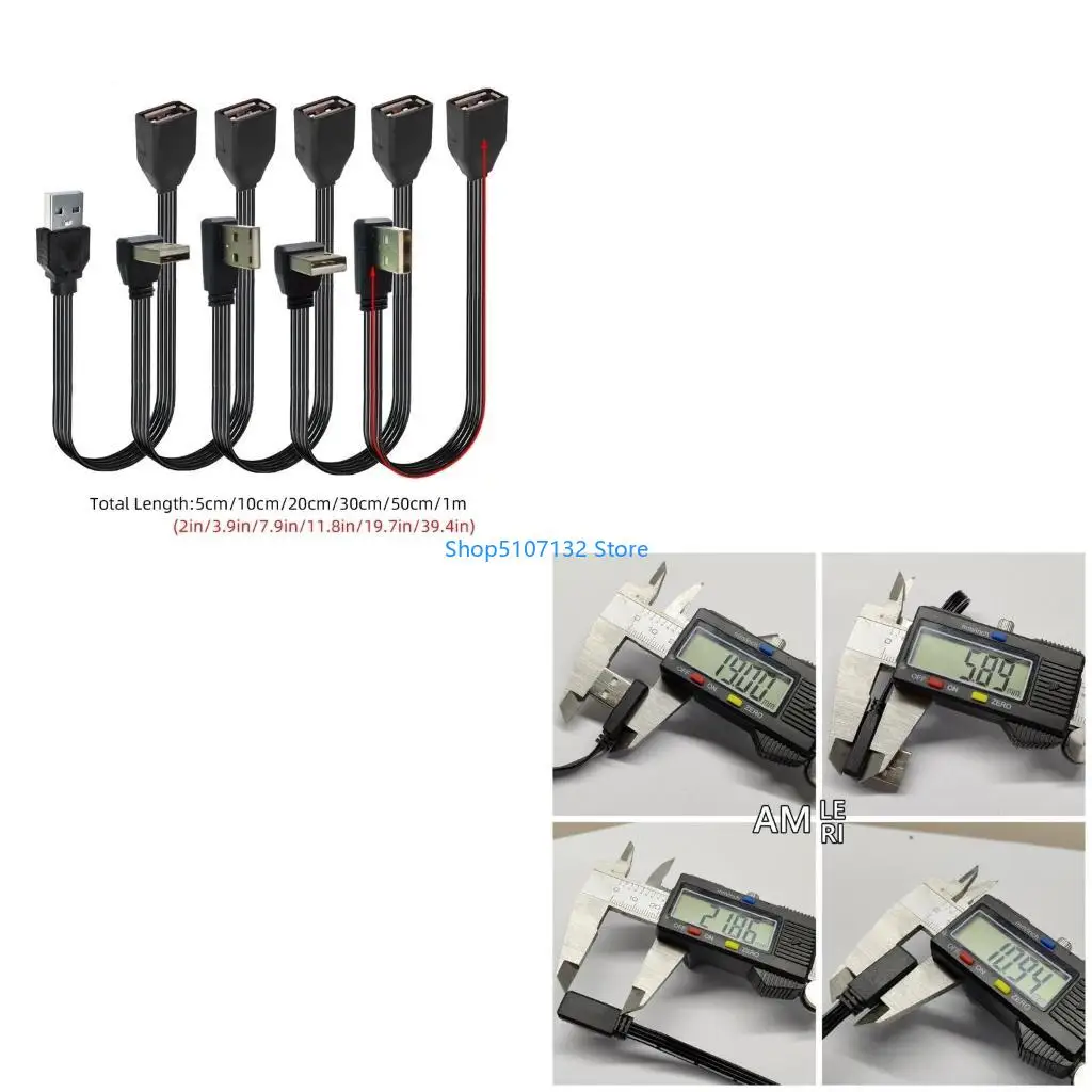 87HD USB 2.0 Power Cable Male to Female Supports Charging and 480Mbps Data Transfer for Tablets Phones Laptops 5-100cm
