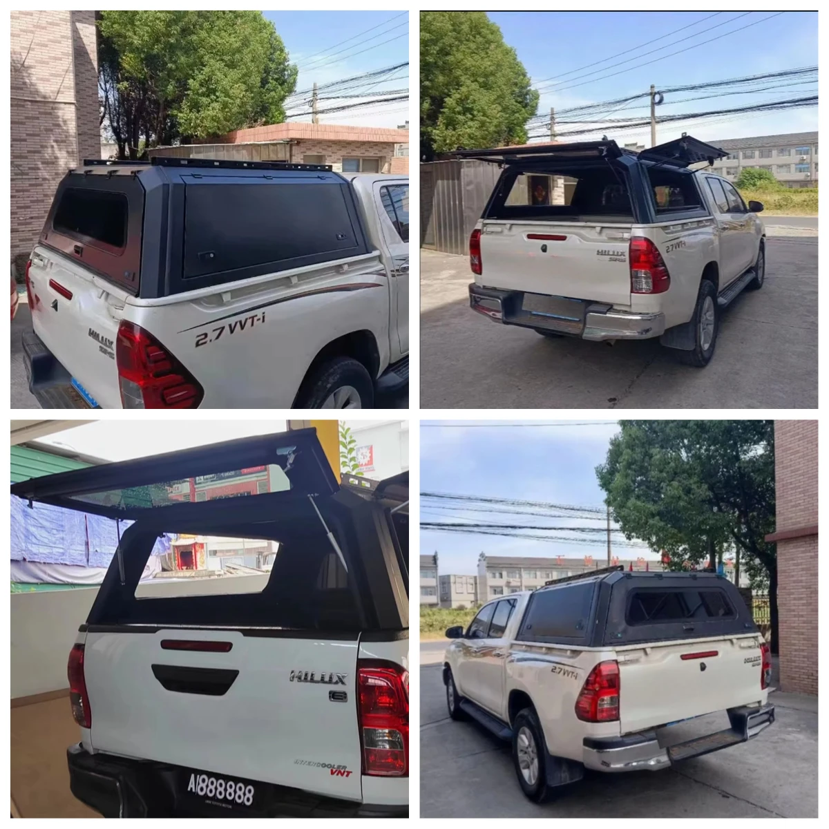 

Off-road 4WD Pickups Truck Cargo Steel Tonneau Hard Cover Waterproof Hinged Doors Sports Style for Locking