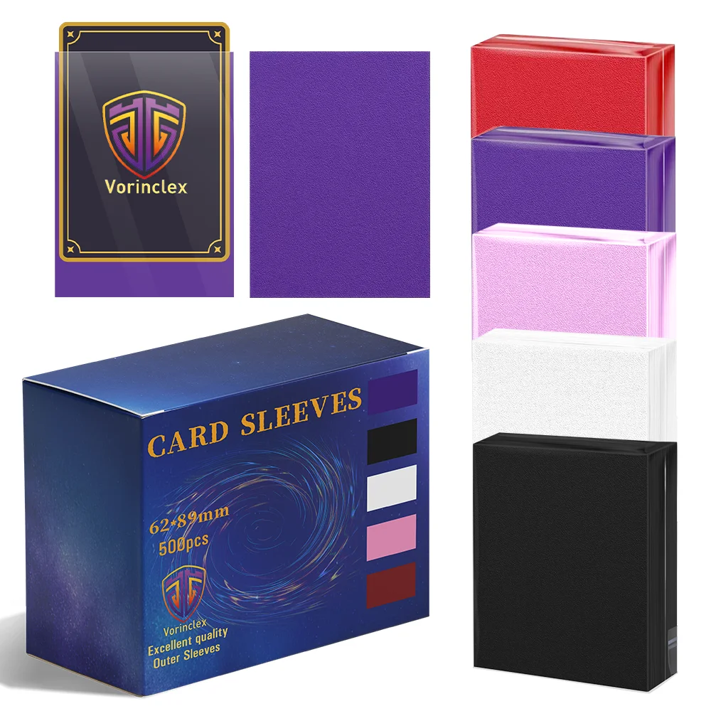 

62X89mm 500PCS YGO Japanese Small Size Matte Card Sleeves,Protect Your Japanese Sized Trading Cards Kpop Photocard Never Tear