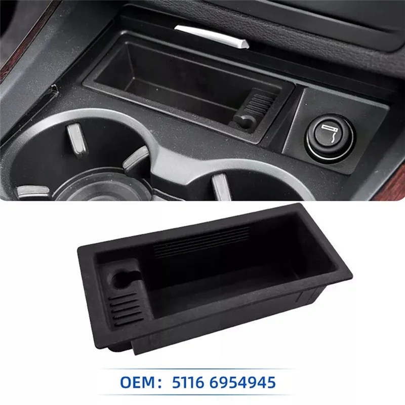 Car Center Console Insert-Ashtray For BMW X5 E70 E70 LCI X6 E71 Hybrid 51166954945-M53K