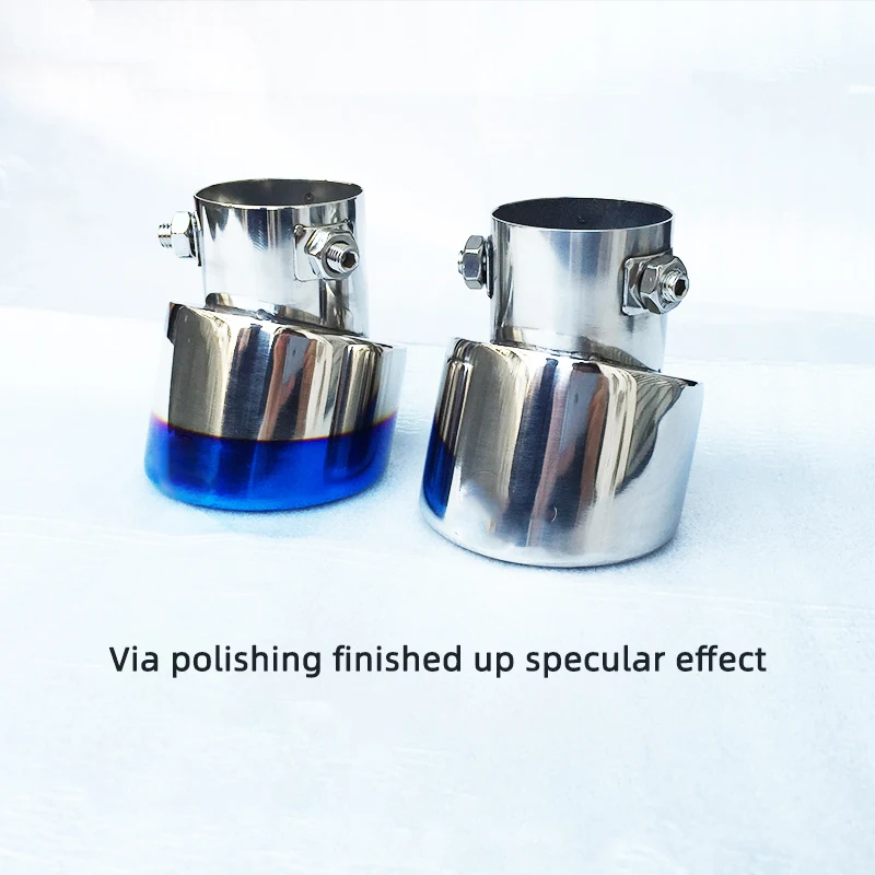 Car Exhaust Muffler  Stainless Steel Pipe Chrome Trim Modified Car Rear Tail Throat Liner For Smart fortwo forfour 453 view 5