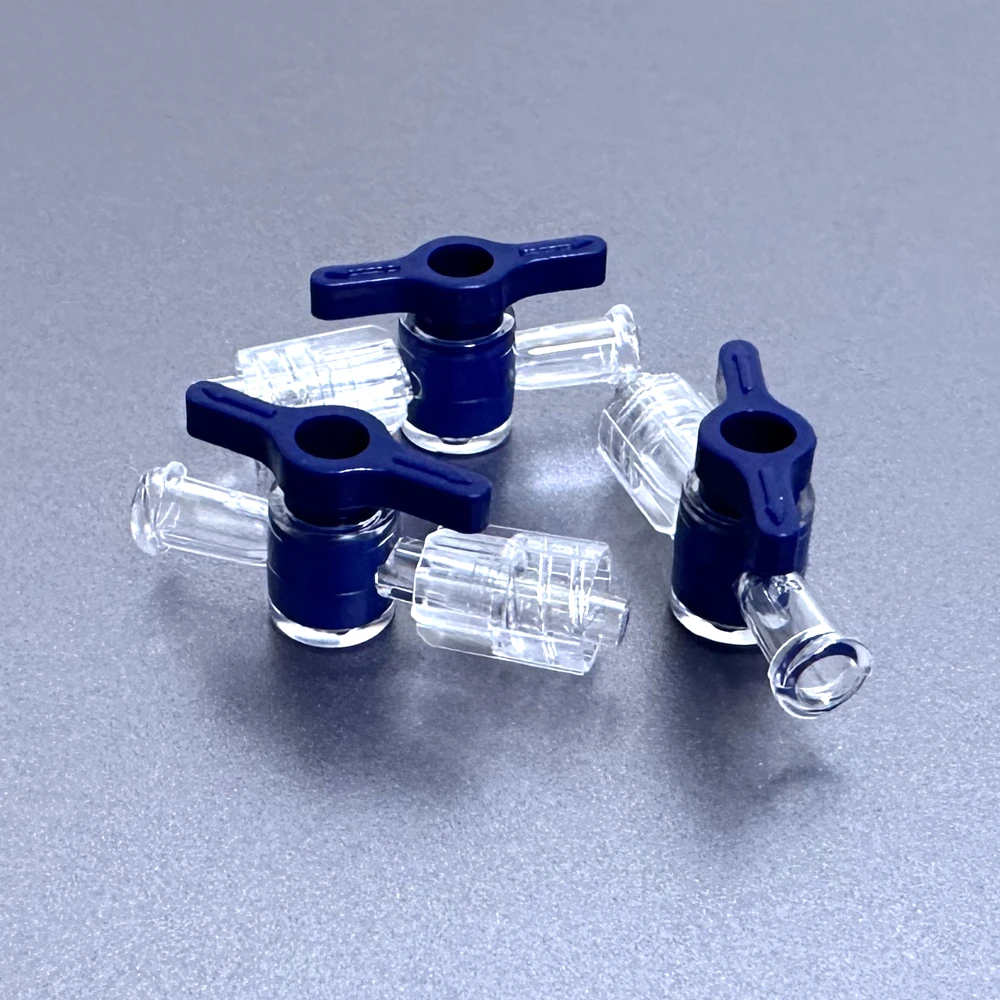 

20PCS Plastic Clear Injection 2-Way Stopcock Valve For Medical Use