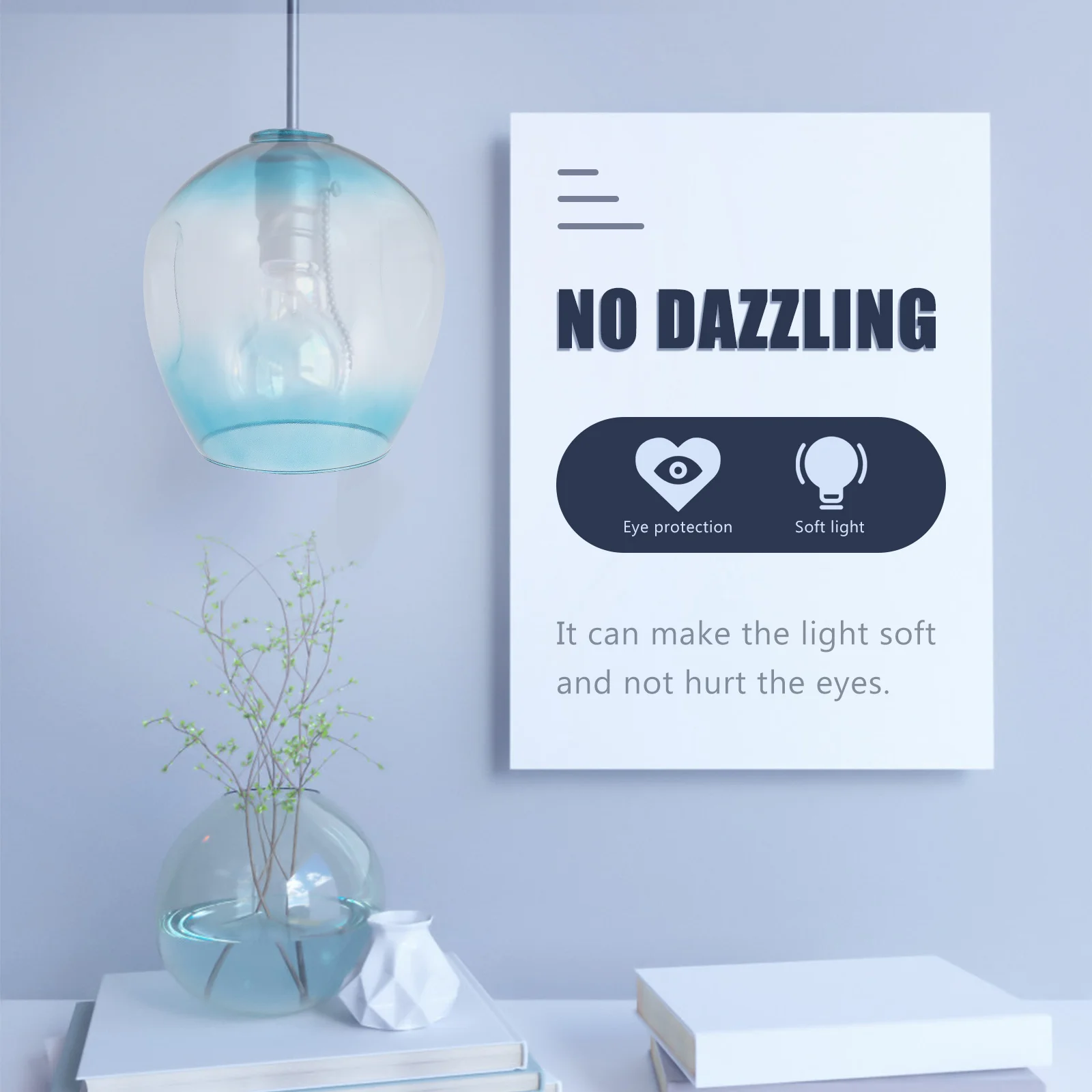 

1Pcs Nordic Inspired Molecular Lampshade Clear Glass Lamp Cover Elegant Simple Design Decorative Light Shade for Living Room