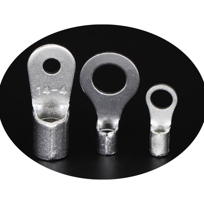 RNB RNB2 1.5-2.5mm2 AWG16-14 fil câble anneau langue cosse pelle baril soudé Non isolé connecteur en cuivre borne à sertir