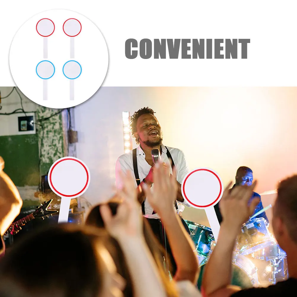 Pizarras blancas de mano, paletas de borrado en seco, Mini tableros prácticos para votación, marcador, paletas de subasta, 4 Uds.