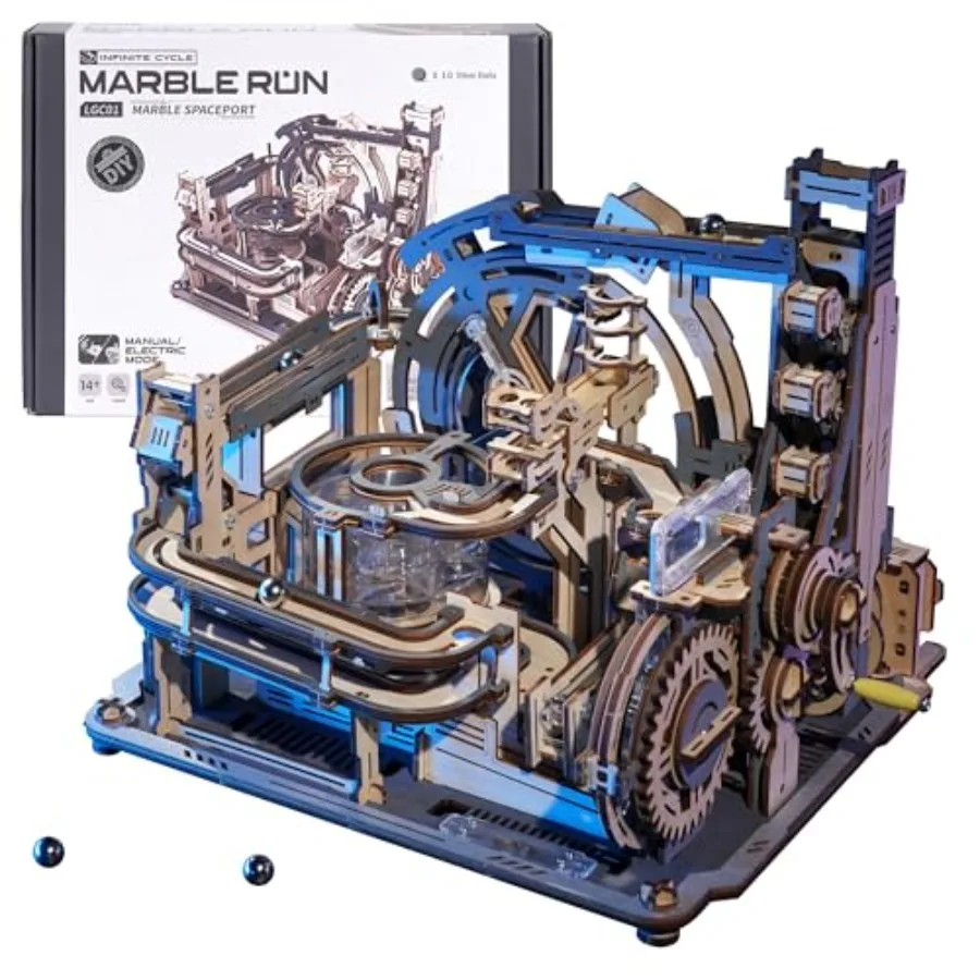 

3D Puzzles for Adults, Wooden Puzzles for Adults, Marble Run Model Kits, 3D Wooden Puzzles Gift