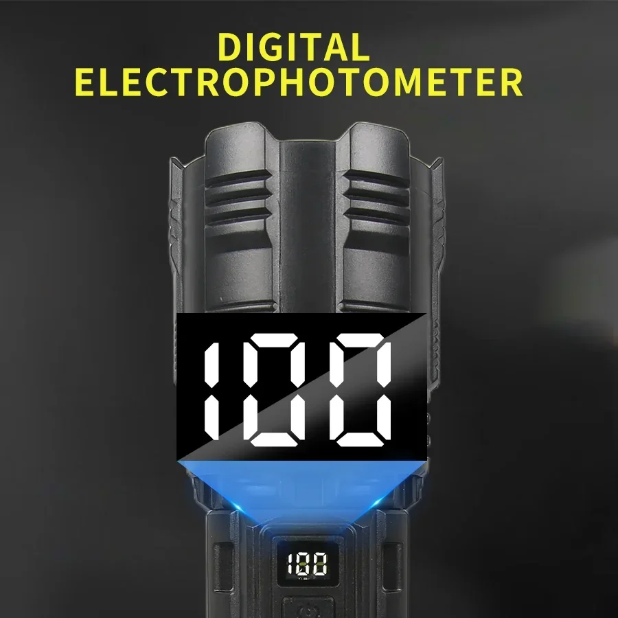 2025 linterna LED ultrapotente antorcha de luz fuerte recargable 3000mah luz de Flash 1000M tiro largo Lantren táctico al aire libre