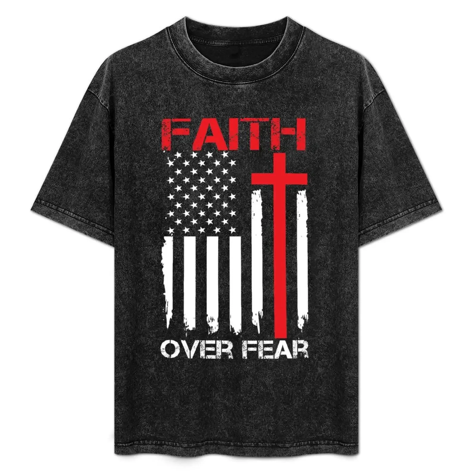 FAITH OVER FEAR T-Shirt Mechanic Work Tee Shirt